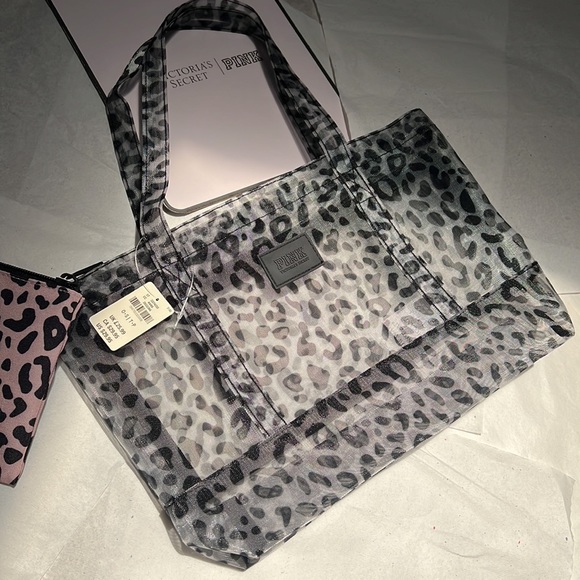 Victoria’s Secret 2pcs Beach Clear Mash Bag Set - Picture 4 of 12